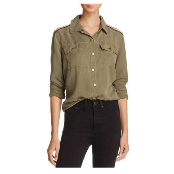 Splendid Women's Long Military Shirt - Picture 3 of 3